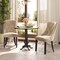 Tufted Wingback Upholstered Dining Chairs Set of 2-Light Brown